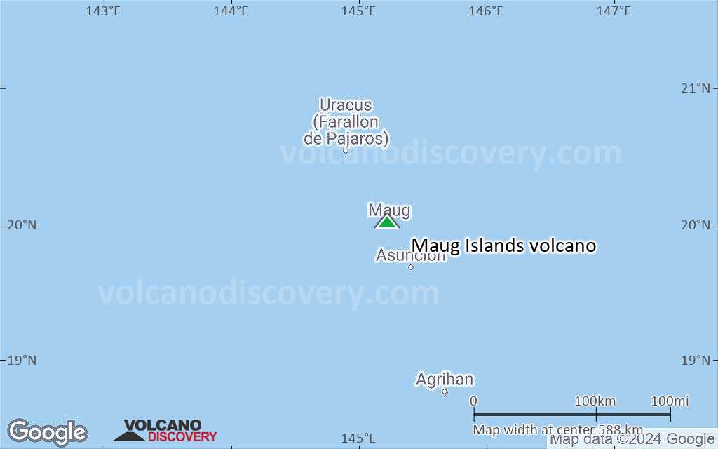 Terrain-type map of Maug Islands volcano (local scale large)