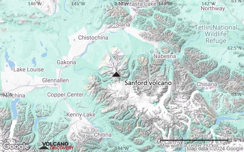 Terrain-type map of Sanford volcano (local scale large)