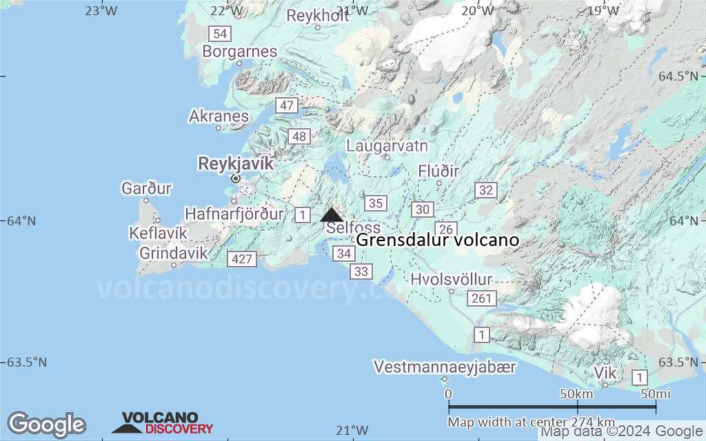 Terrain-type map of Grensdalur volcano (local scale large)