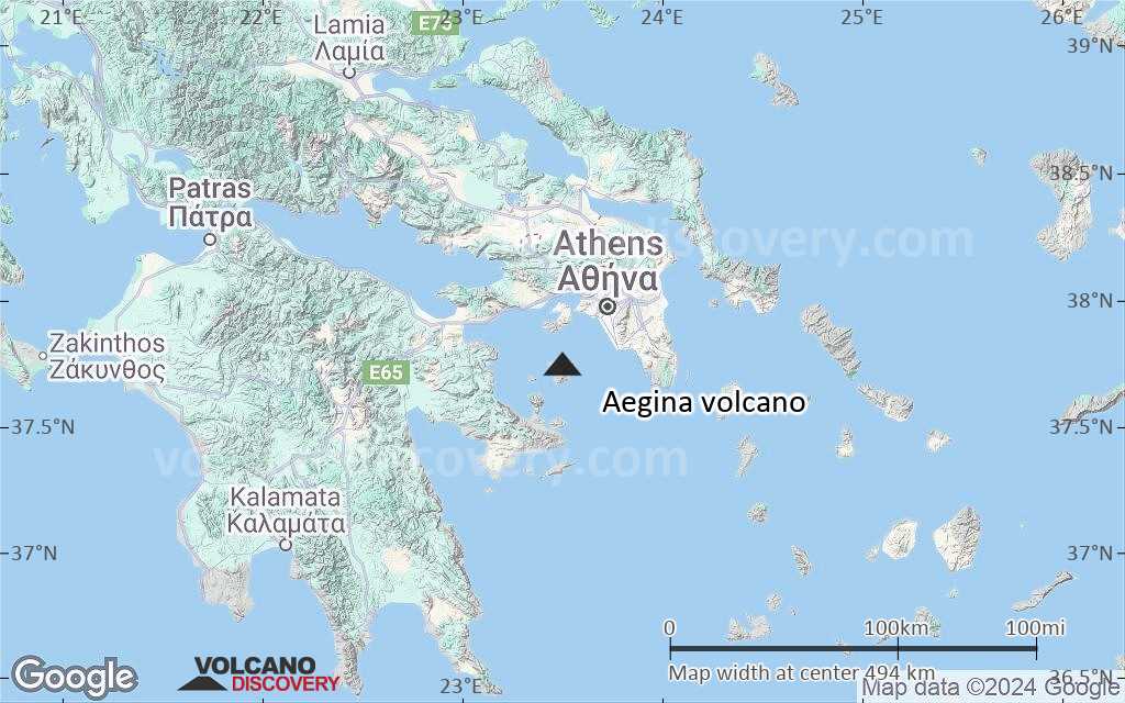 Terrain-type map of Aegina volcano (local scale large)