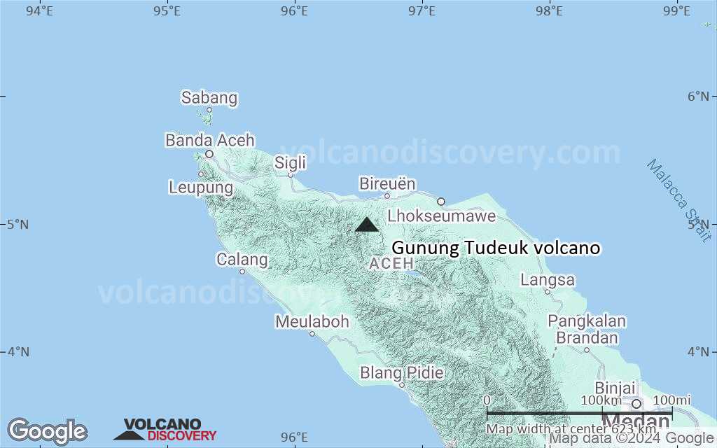 Terrain-type map of Gunung Tudeuk volcano (local scale large)