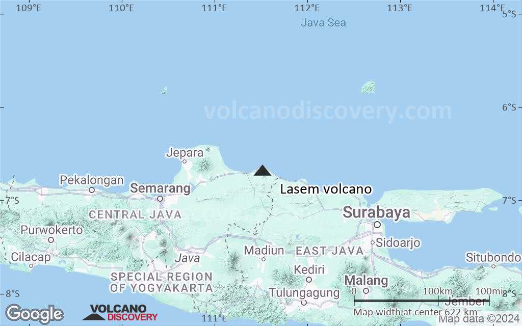 Terrain-type map of Lasem volcano (local scale large)