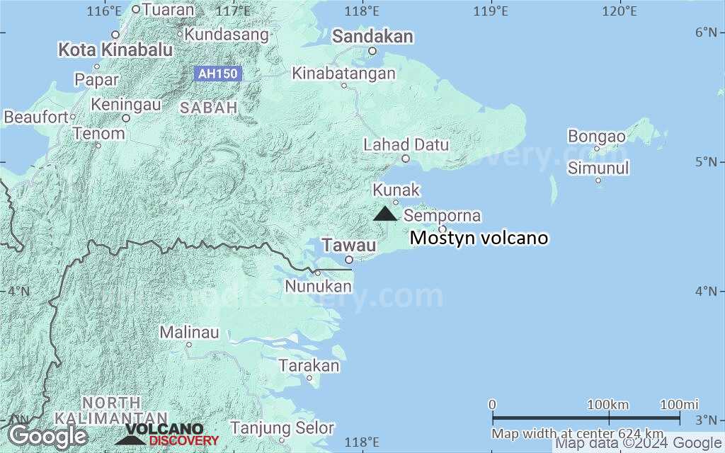 Terrain-type map of Mostyn volcano (local scale large)