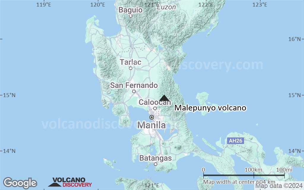 Terrain-type map of Malepunyo volcano (local scale large)