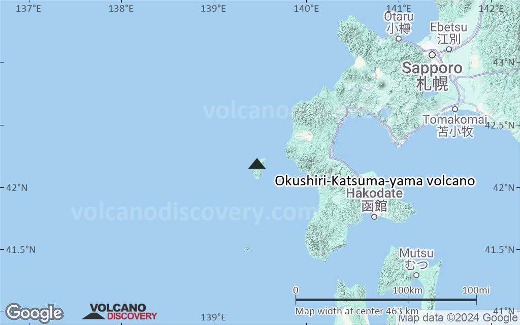 Small Scale Map Types Okushiri-Katsuma-yama Volcano, Hokkaido, Japan: Facts & Information ...