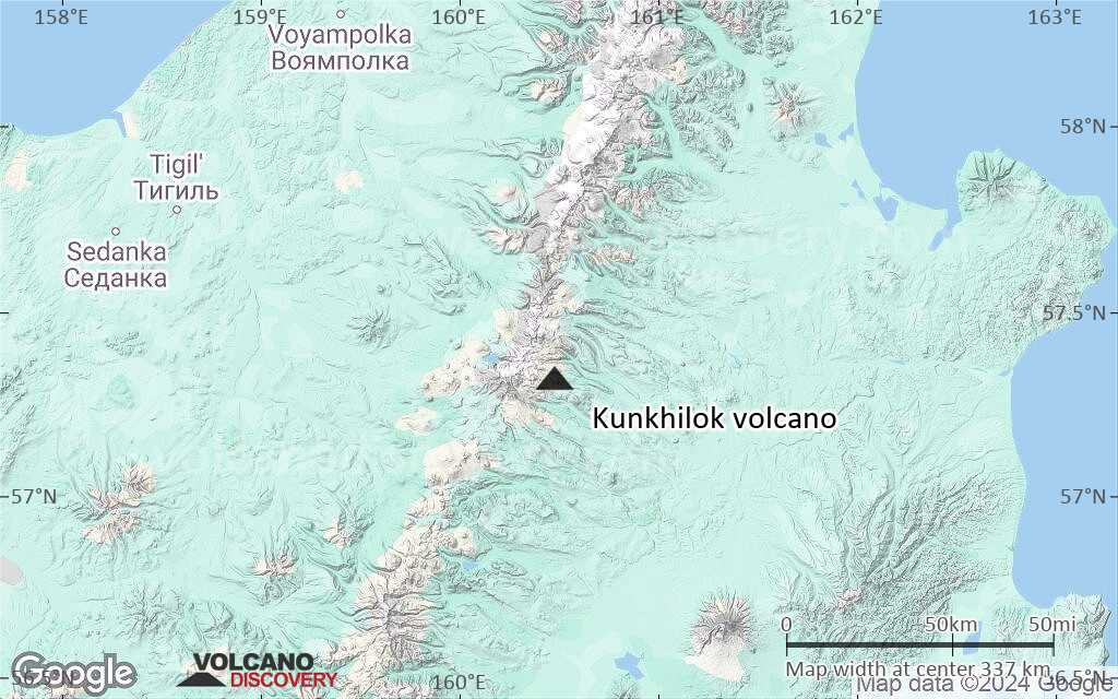 Terrain-type map of Kunkhilok volcano (local scale large)