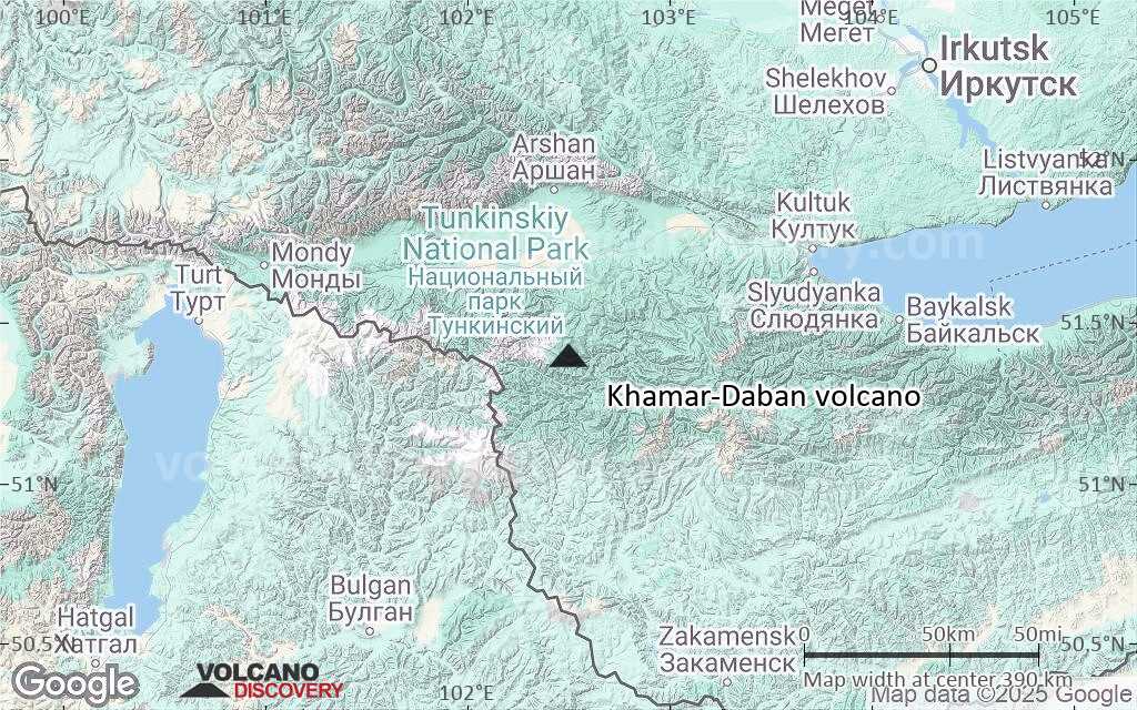 Terrain-type map of Khamar-Daban volcano (local scale large)