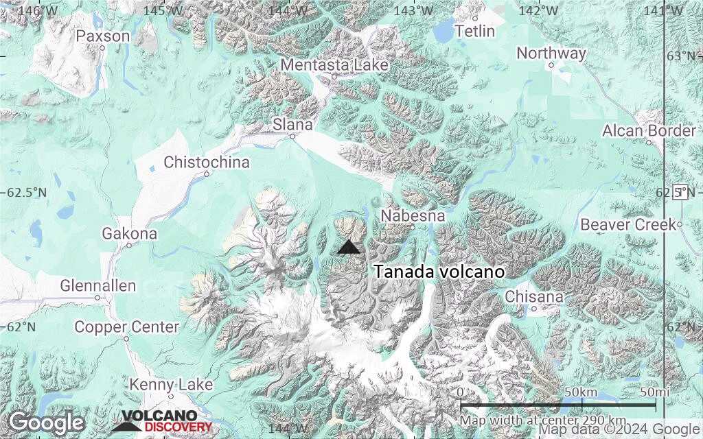 Terrain-type map of Tanada volcano (local scale large)