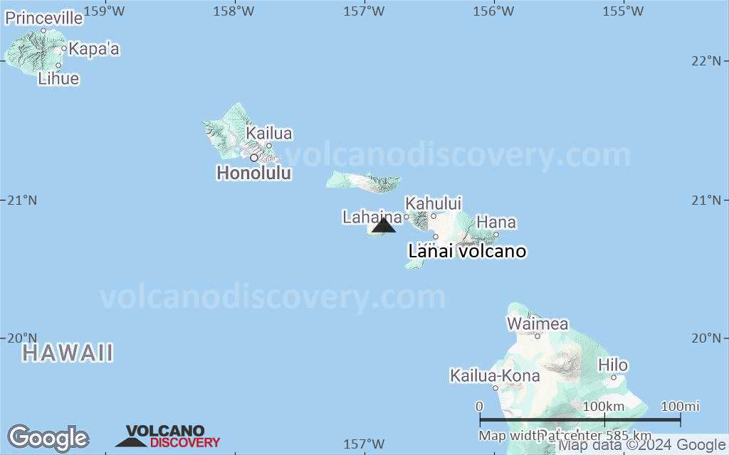 Terrain-type map of Lanai volcano (local scale large)