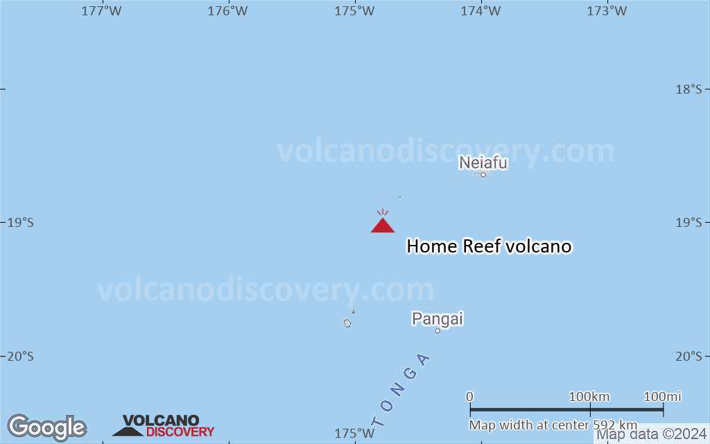Terrain-type map of Home Reef volcano (local scale large)