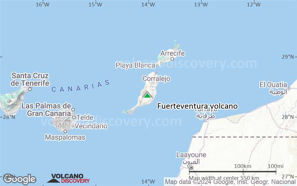 Terrain-type map of Fuerteventura volcano (local scale large)