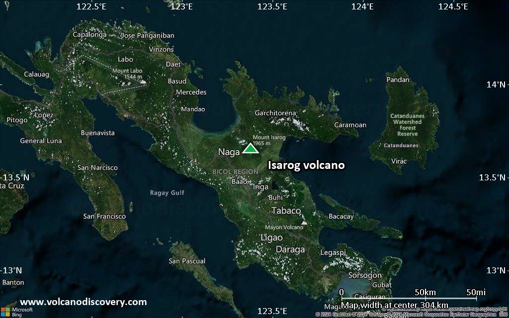 Isarog volcano, Luzon Island, Philippinen: news & activity updates ...