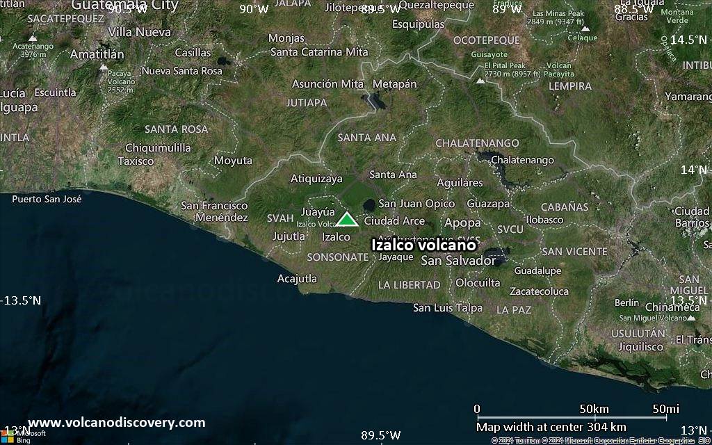 Izalco Volcano, El Salvador: News & Activity Updates | VolcanoDiscovery