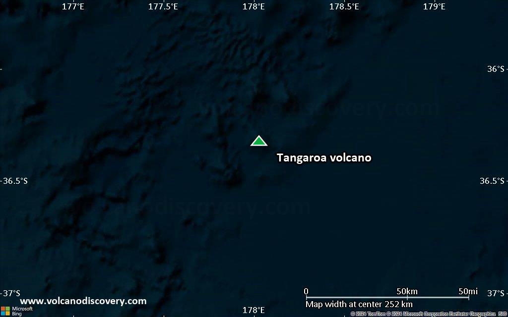 Map of Tangaroa volcano