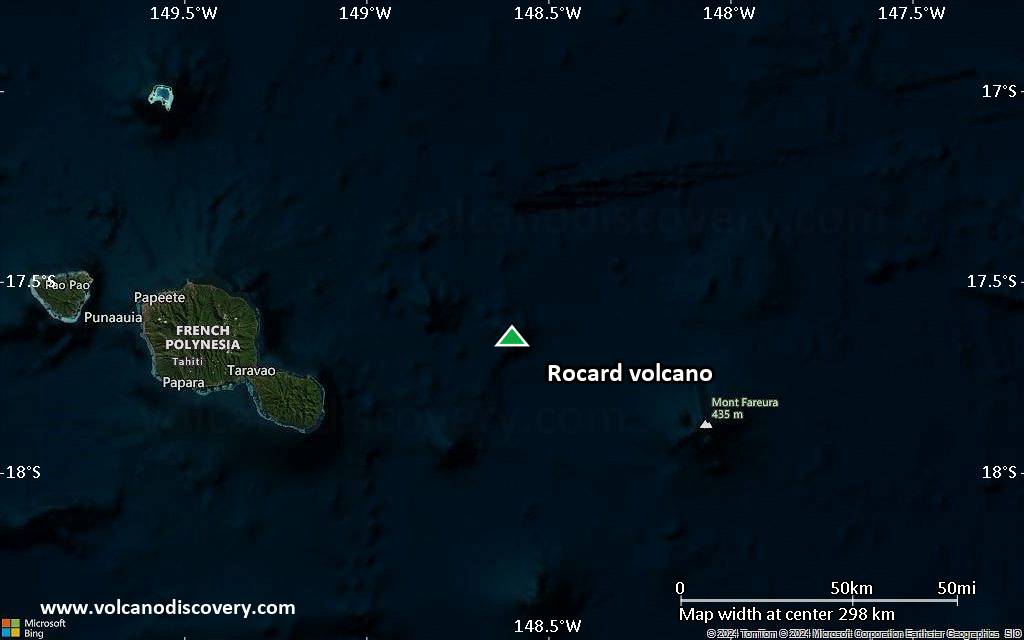 Map of Rocard volcano
