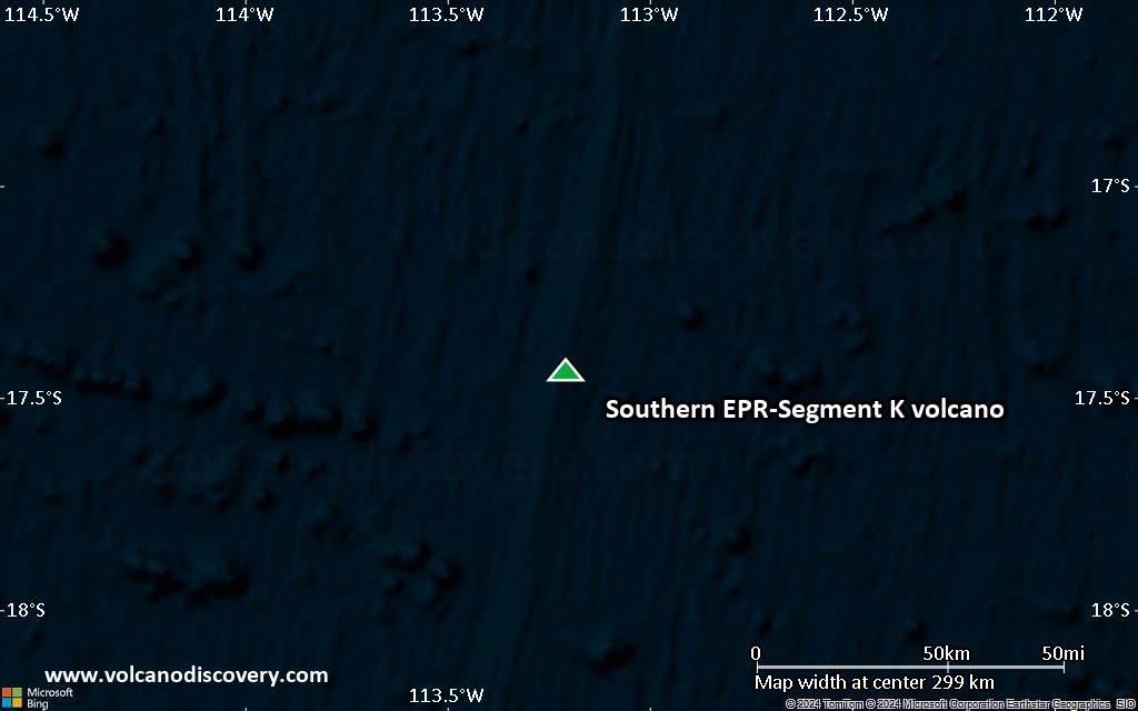 Southern EPR-Segment K volcano, East Pacifc Rise: news & activity updates