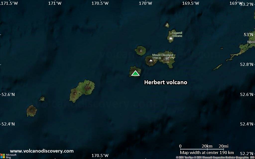 Map of Herbert volcano