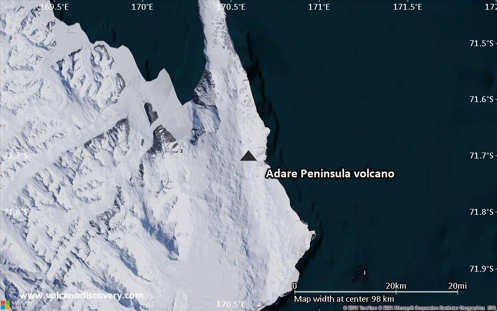 Adare Peninsula volcano (Antarctica) facts & information | VolcanoDiscovery