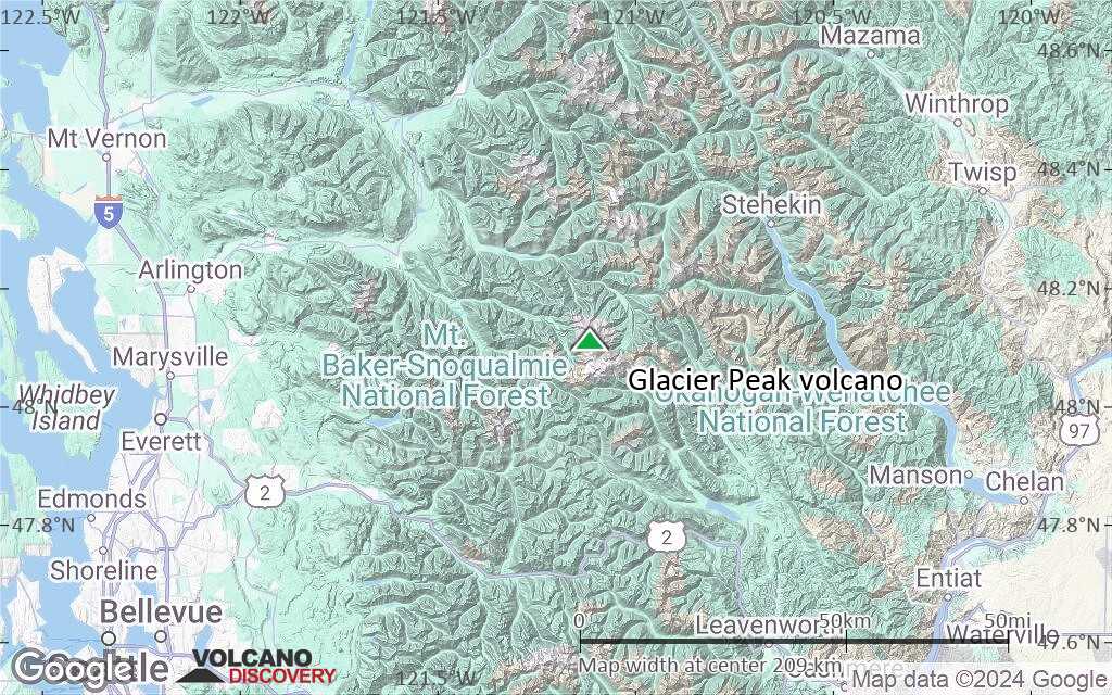 Terrain-type map of Glacier Peak volcano (local scale medium)