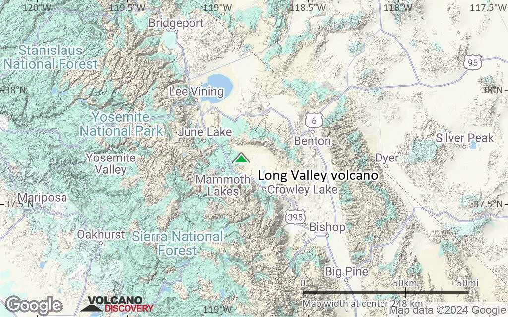 Terrain-type map of Long Valley volcano (local scale medium)