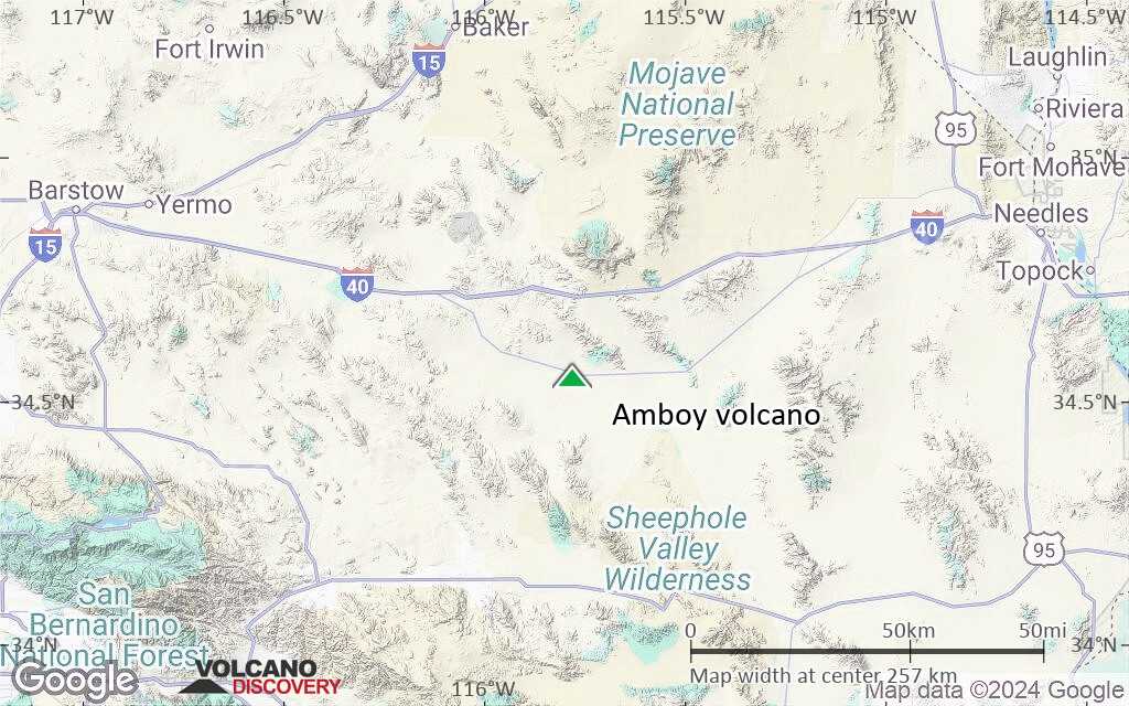 Terrain-type map of Amboy volcano (local scale medium)