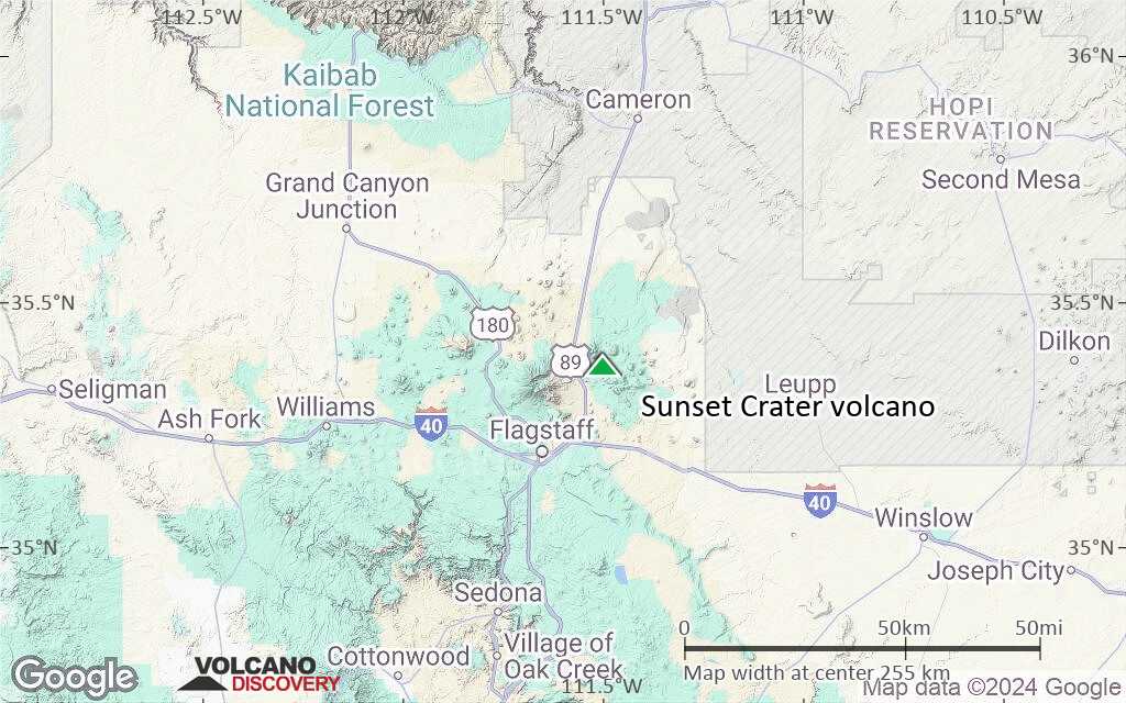 Terrain-type map of Sunset Crater volcano (local scale medium)