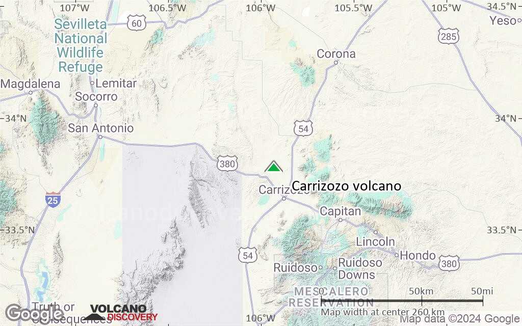 Terrain-type map of Carrizozo volcano (local scale medium)