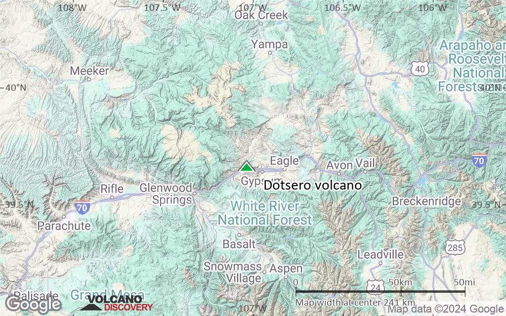 Terrain-type map of Dotsero volcano (local scale medium)