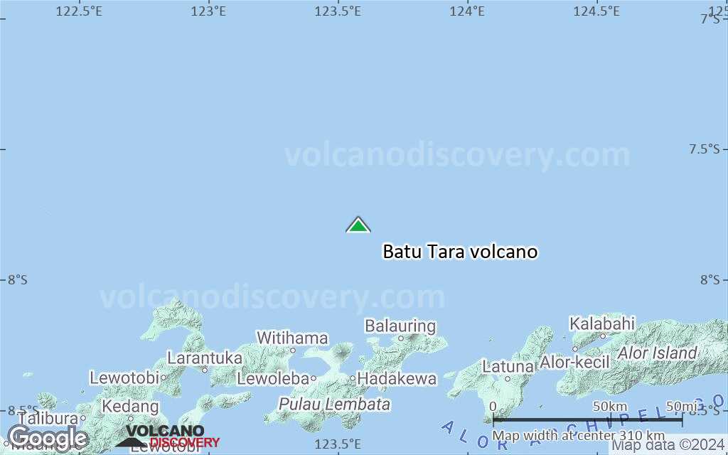 Terrain-type map of Batu Tara volcano (local scale medium)