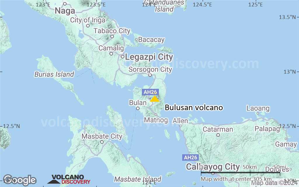 Terrain-type map of Bulusan volcano (local scale medium)