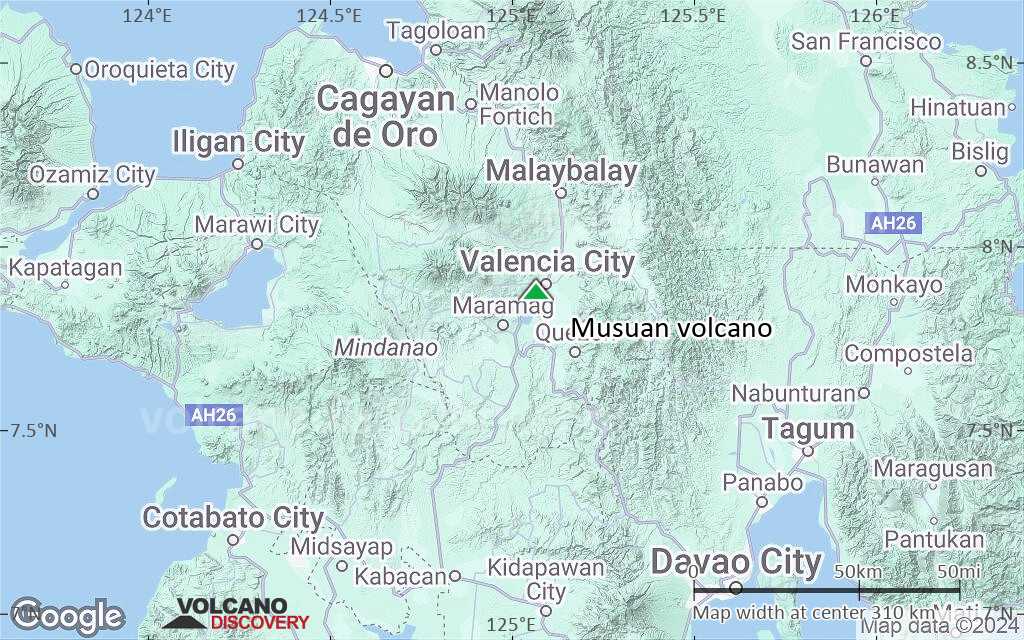 Terrain-type map of Musuan volcano (local scale medium)