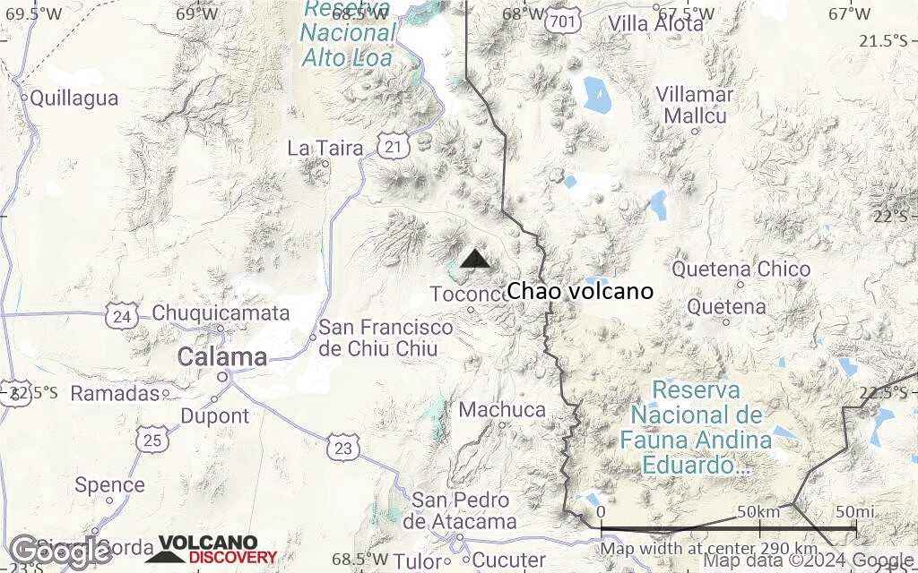 Terrain-type map of Chao volcano (local scale medium)