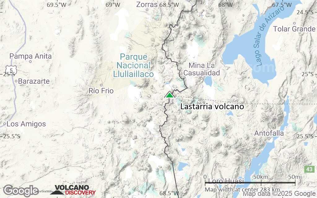 Terrain-type map of Lastarria volcano (local scale medium)