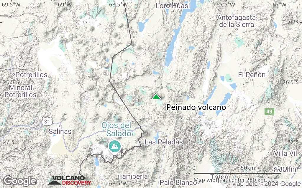 Terrain-type map of Peinado volcano (local scale medium)