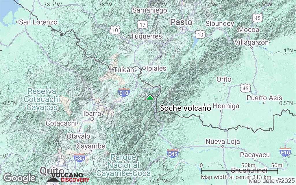 Terrain-type map of Soche volcano (local scale medium)