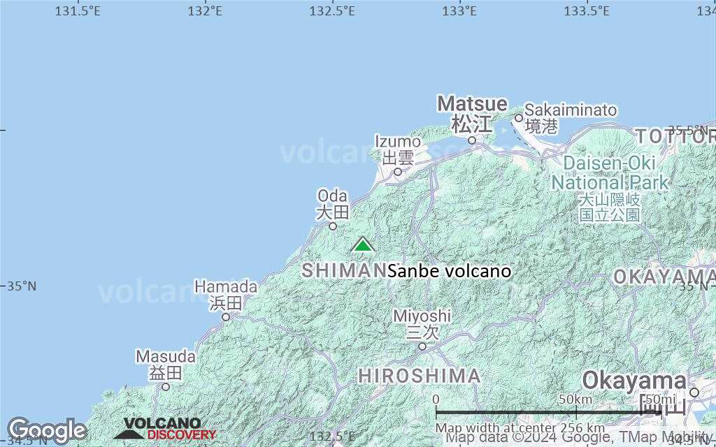 Terrain-type map of Sanbe volcano (local scale medium)