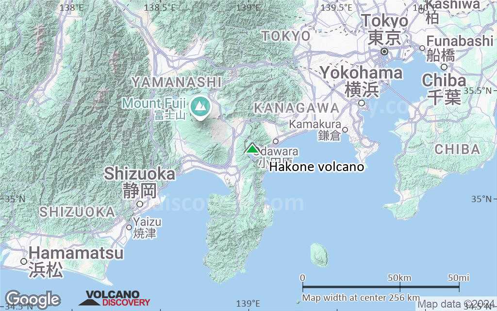 Terrain-type map of Hakone volcano (local scale medium)