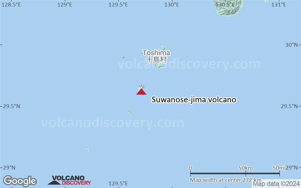 Terrain-type map of Suwanose-jima volcano (local scale medium)