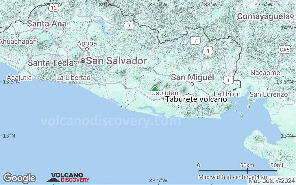 Terrain-type map of Taburete volcano (local scale medium)