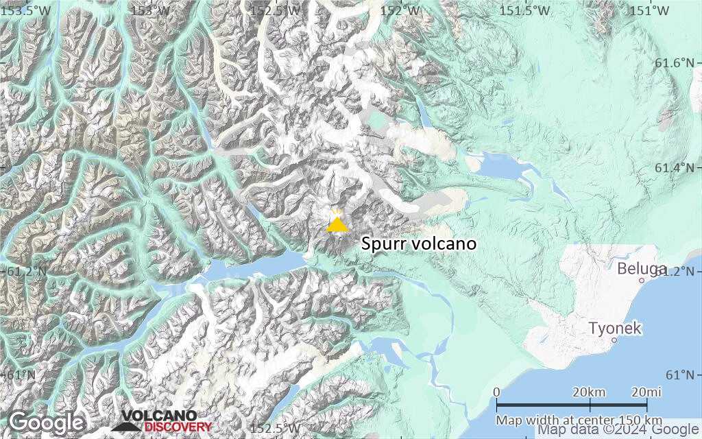 Terrain-type map of Spurr volcano (local scale medium)