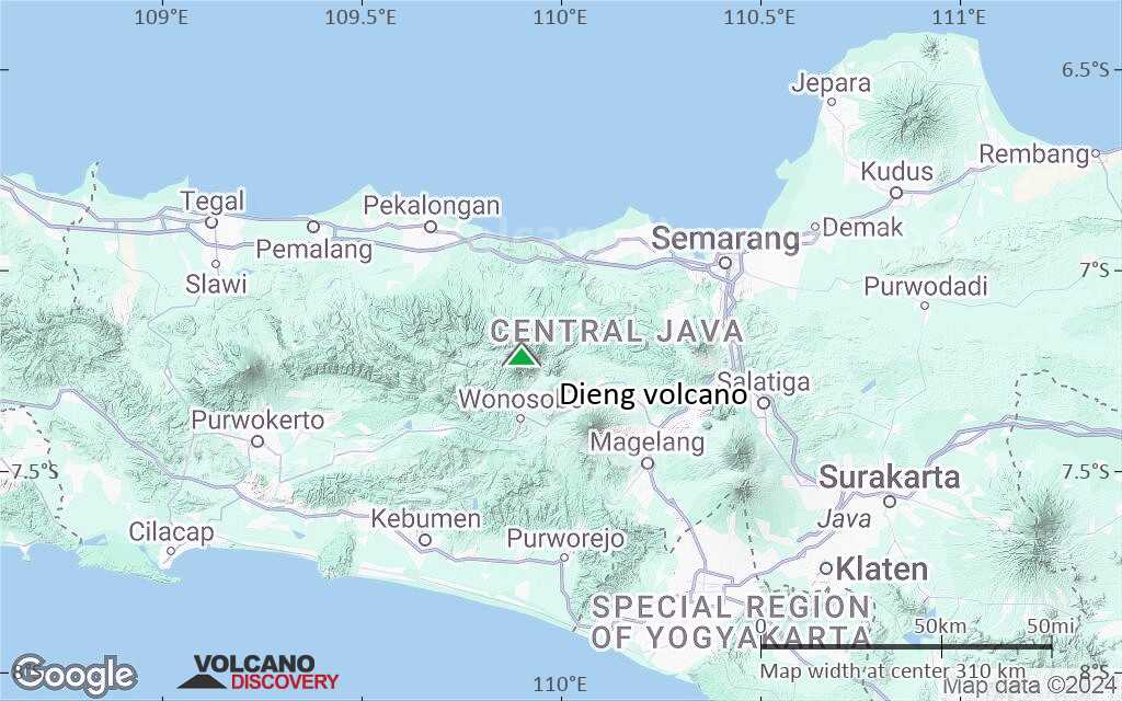Terrain-type map of Dieng volcano (local scale medium)