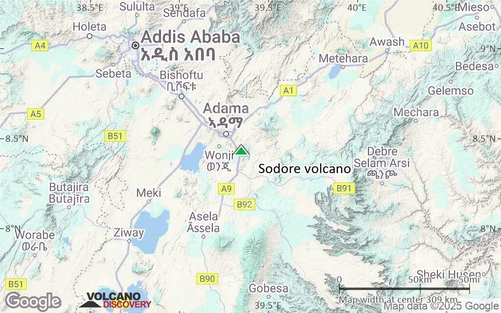 Terrain-type map of Sodore volcano (local scale medium)