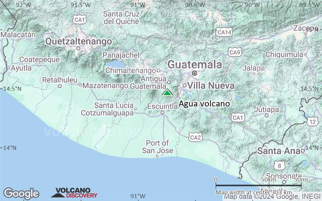 Terrain-type map of Agua volcano (local scale medium)