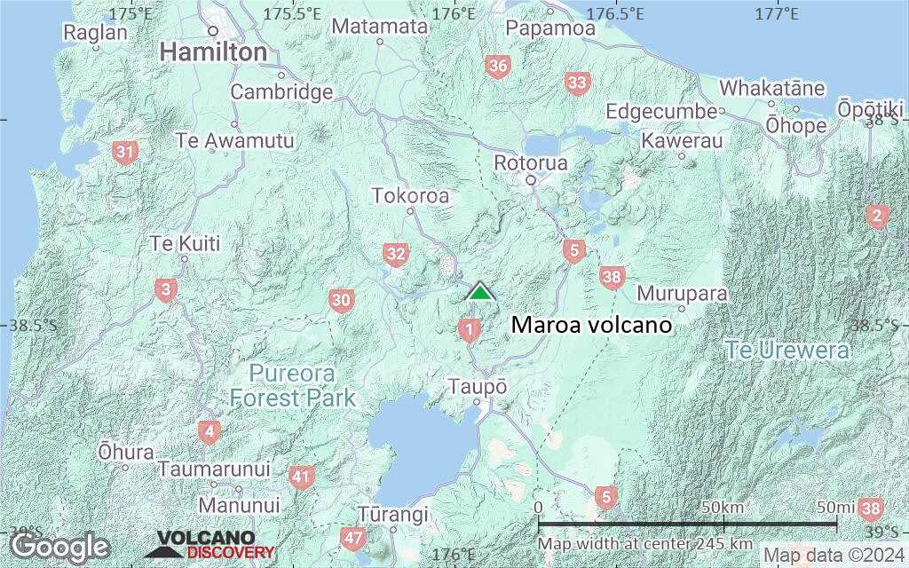Terrain-type map of Maroa volcano (local scale medium)