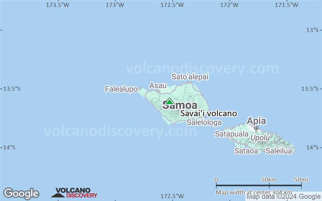 Terrain-type map of Savai'i volcano (local scale medium)