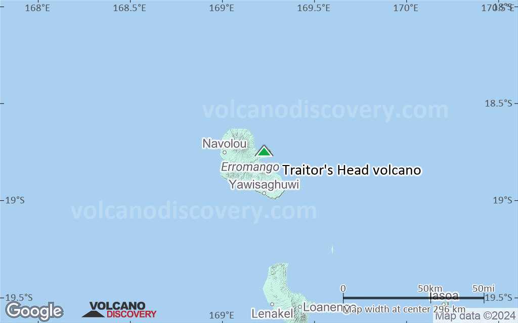 Terrain-type map of Traitor's Head volcano (local scale medium)