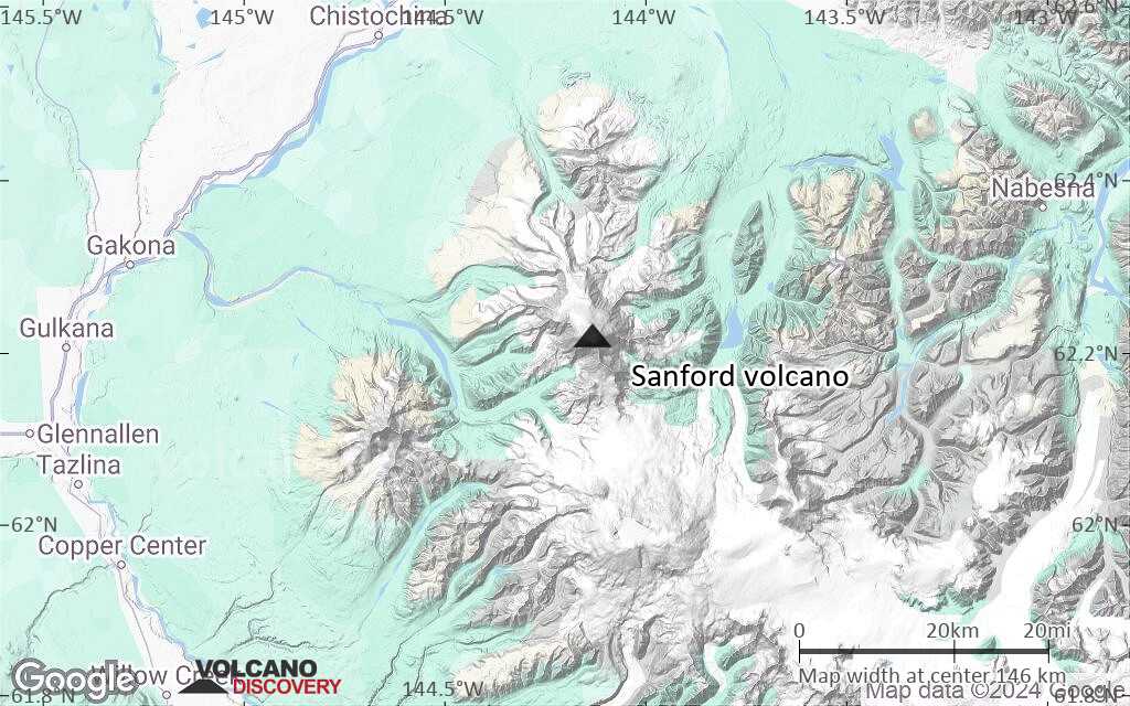 Terrain-type map of Sanford volcano (local scale medium)