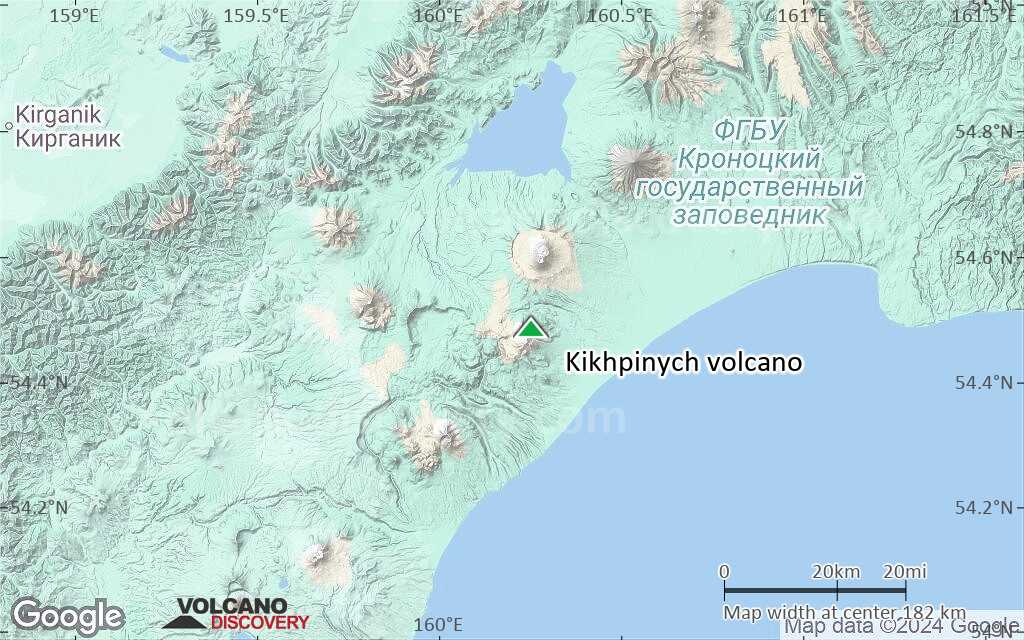 Terrain-type map of Kikhpinych volcano (local scale medium)
