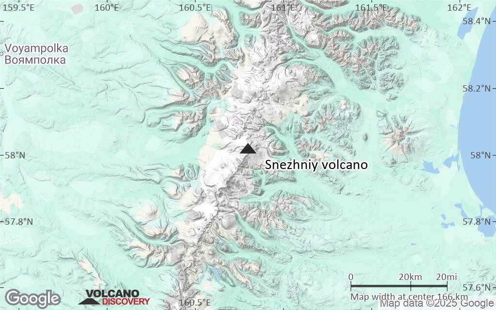 Terrain-type map of Snezhniy volcano (local scale medium)