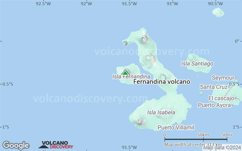 Terrain-type map of Fernandina volcano (local scale medium)